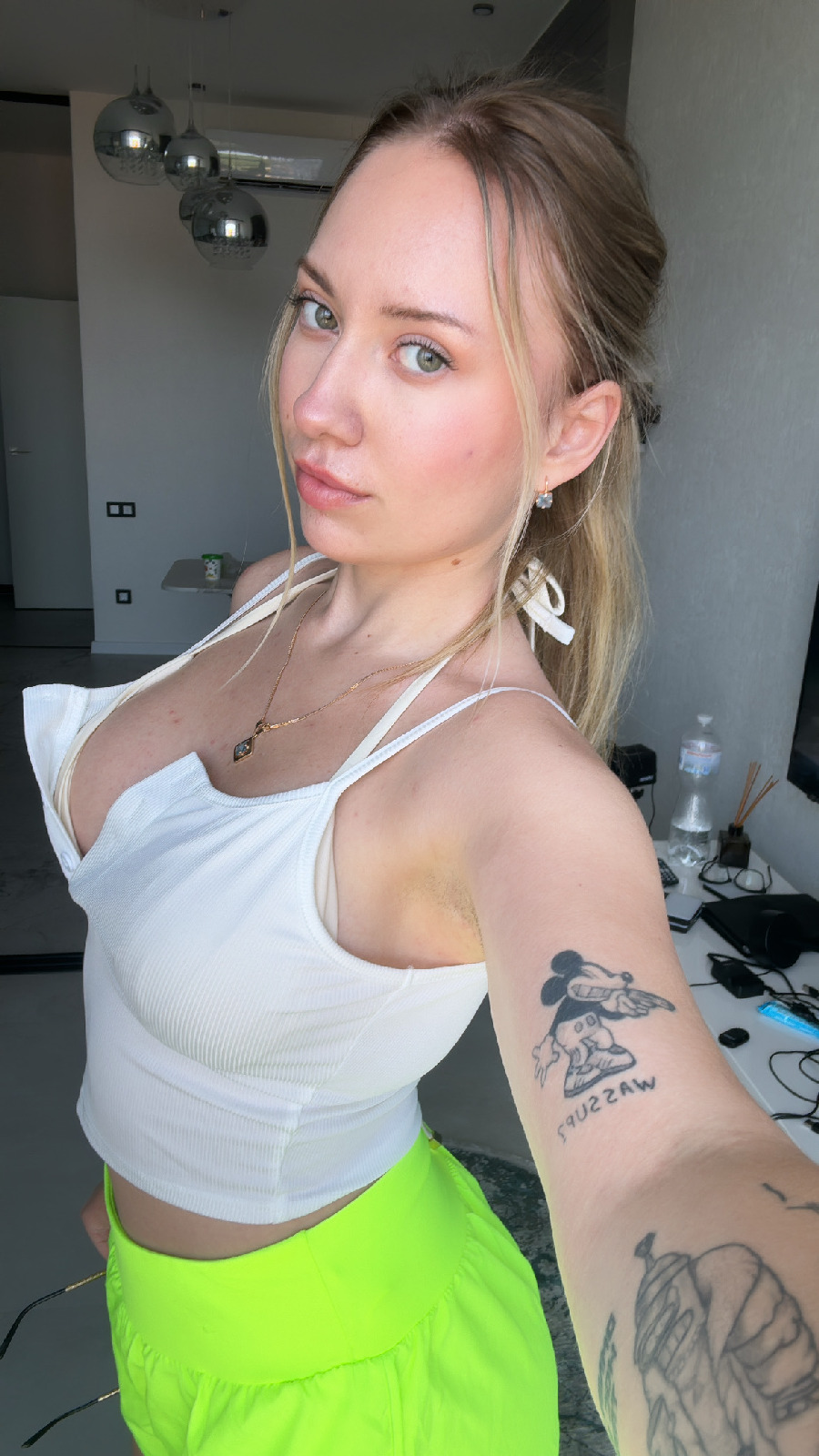 KateV in her underwear in Jaboatan dos Guararapis