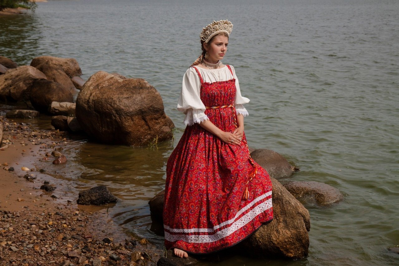 Women in Slavic costumes in Jaboatan dos Guararapis