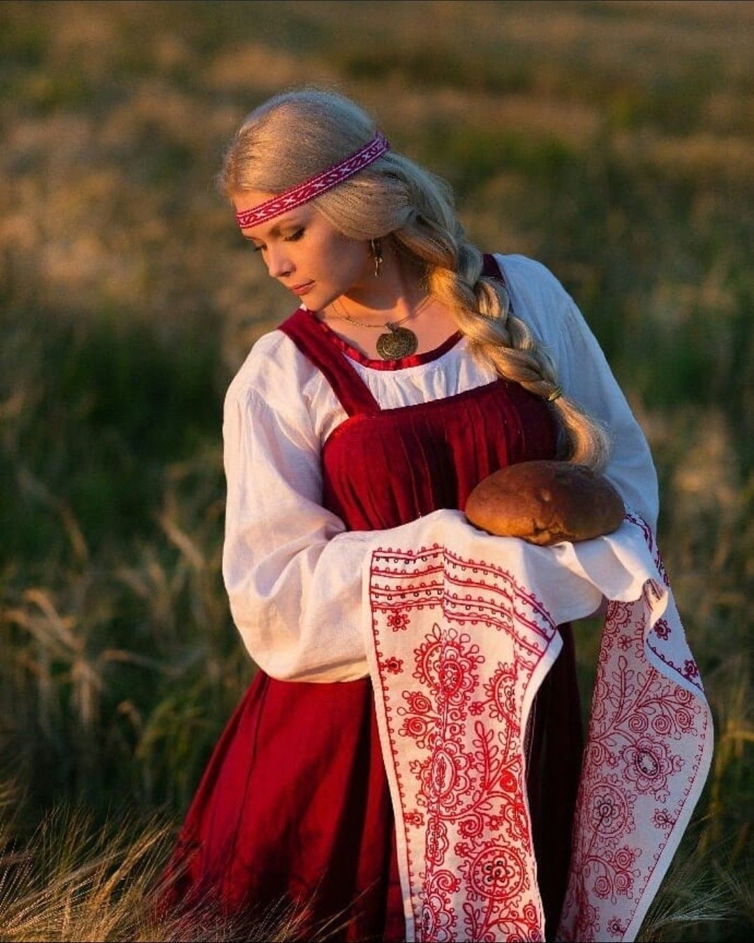 Girls in Slavic costumes in Jaboatan dos Guararapis