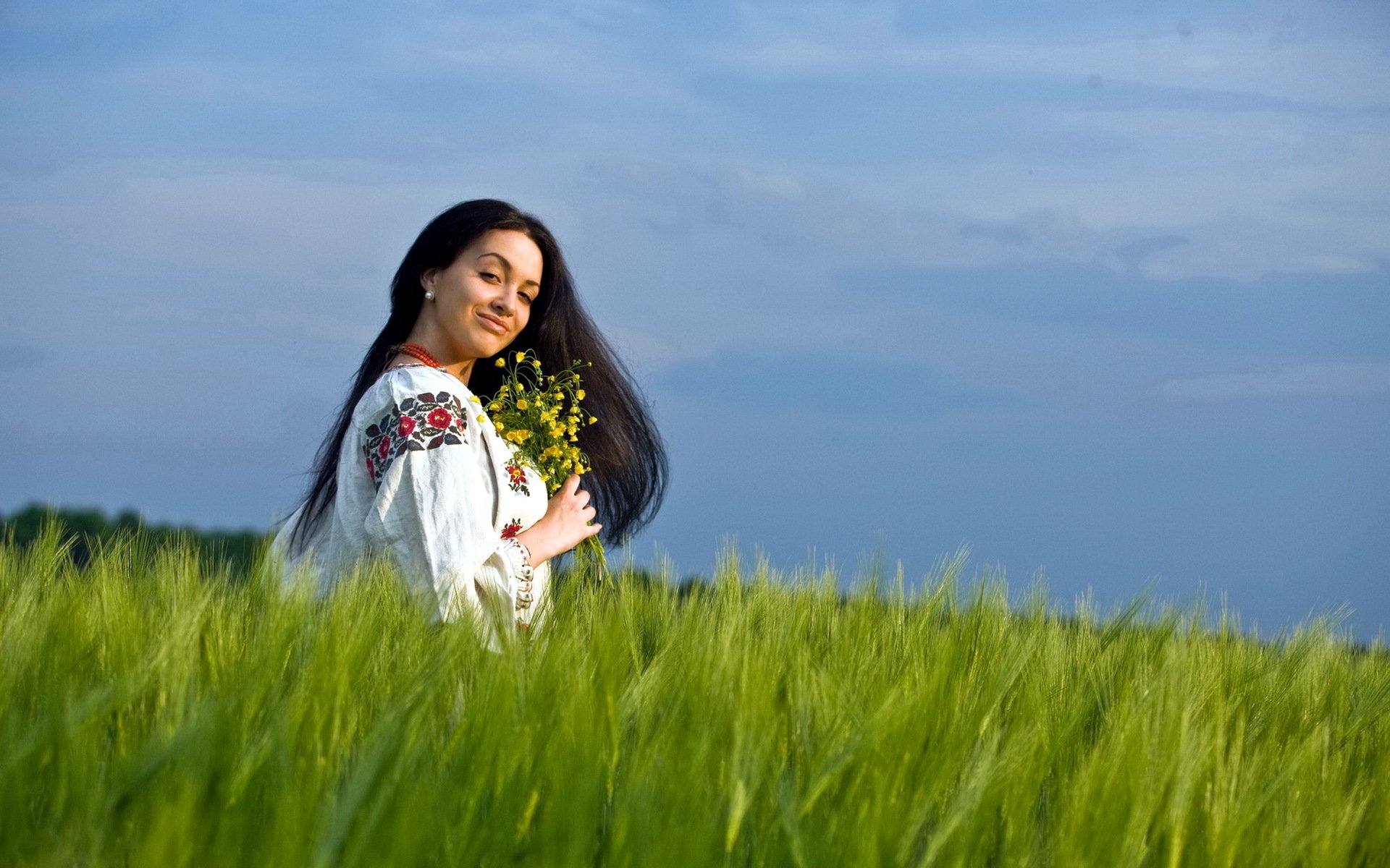 Girls in Slavic costumes in Jaboatan dos Guararapis